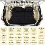 Icelus Auto Matratze SUV Luftmatratze with Luftpumpe 175 * 130 * 15 cm Aufblasbare Camping Kombi Luftbett für Auto Rücksitz Dickere Kofferraum Matratze Bett für Camping Outdoor Traveling