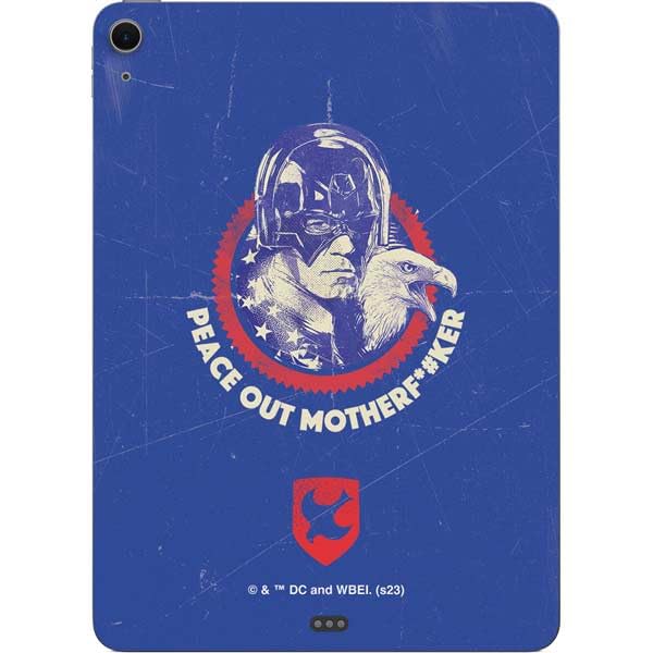 Skinit Decal Tablet Skin Compatible with iPad Air 11in (2024-2025) - Officially Licensed DC Comics Peacemaker Peace Out Design