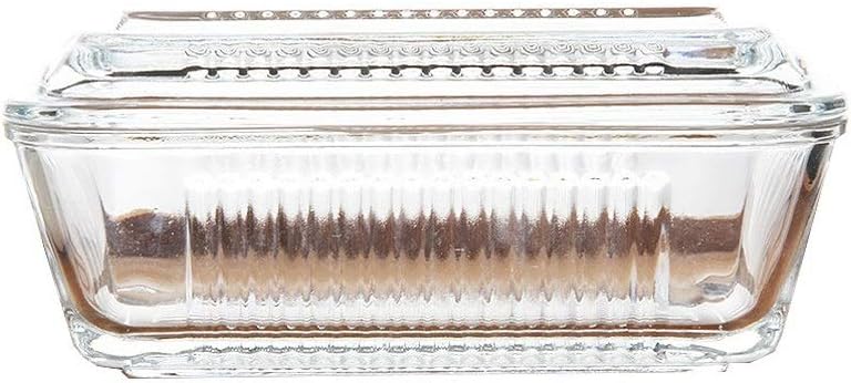 Butter Dishes Glass Butter Dish with Cover Good Grips Butter Dish Square Transparent Butter Box Traditional Kitchen Accessory Butter Container