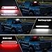 AUYICH LED Third Brake Light Compatible with Silverado Sierra 1500 2500 3500 HD Classic 1999-2007, Rear Center High Mount 3rd Stop Light Replace, Strobe Roof Cargo Lamp, Waterproof, Black Smoked Lens