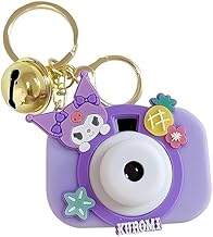 Mini Projector Camera Toy for Kids | Kawaii Keychain with Light & Bell | School Bag Accessory | Birthday Gift for Girls | Multicolor ABS Design (pack of 1)