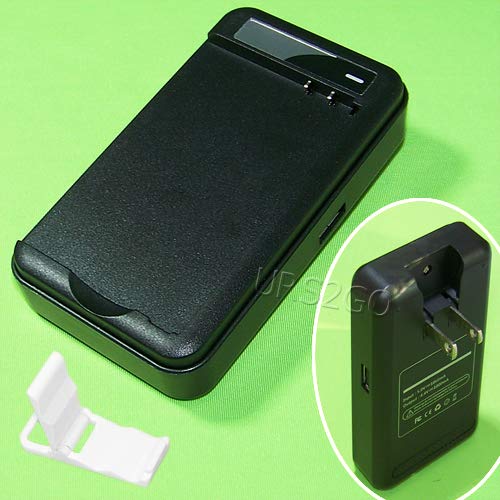 100% New Travel Dock Wall Home USB/AC Battery Charger + Folding Bracket Compatible with Verizon LG V20 VS995 Smartphone -