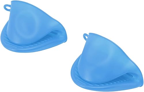 Miniatura 9 de Juego de 2 ollas de silicona para freidora y clip de mano, olla de silicona rectangular resistente al calor, forros de silicona para freidora de