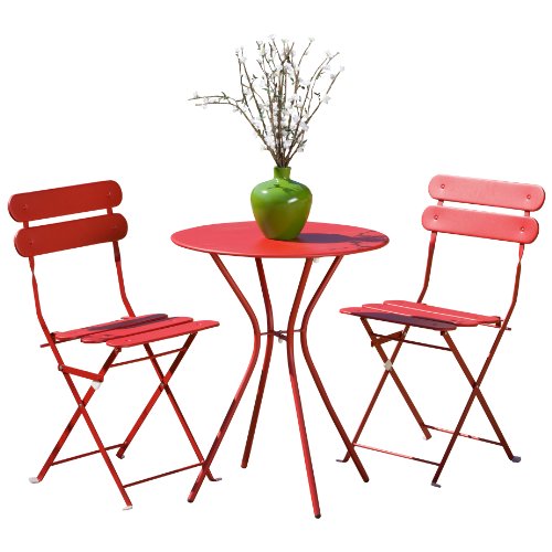 Rst Brands Sol 3-Piece Bistro Set, Red #TOP1