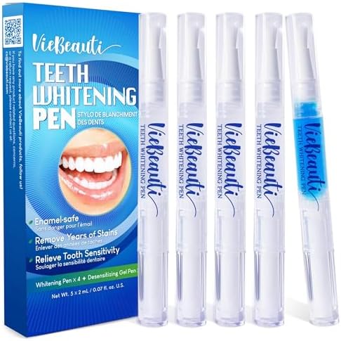 Teeth Whitening Pen Gel Kit: 35% Carbamide Peroxide Gel for Stain...