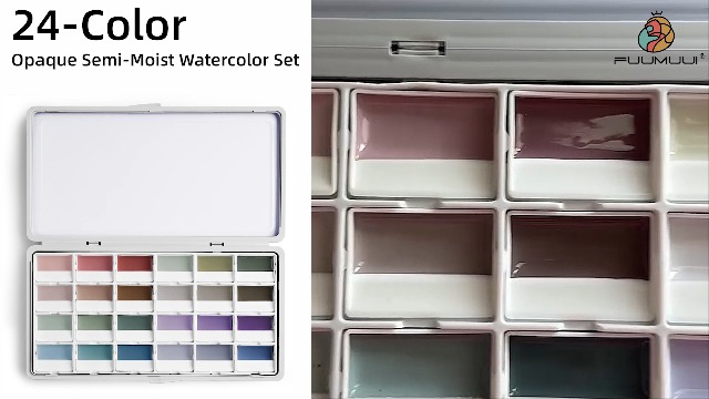 24-delige Metallic Macaron Effen Parelmoer Aquarelverfset Voor Het Schilderen Van Nagelkunst