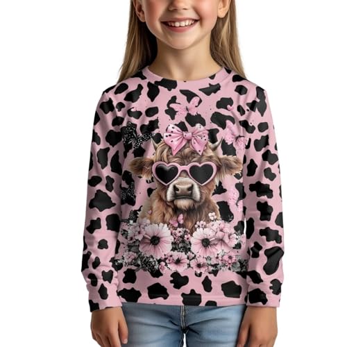 T Shirts for Girls 3-16 Years Toddler Kids School Graphic Tees Casual Long Sleeve Tshirt Sportswear Boys