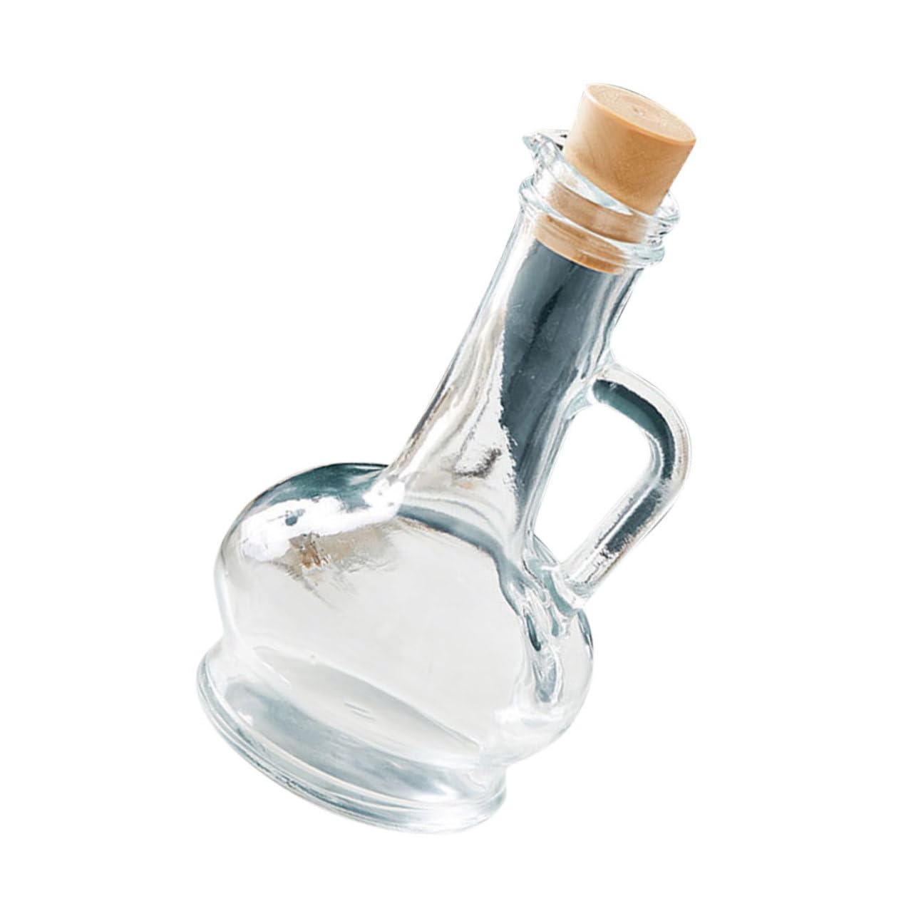 MYXJX oil dispenser, Glass Oil Dispenser Bottle Kitchen Vinegar and Soy Sauce Container with Dust-resistant Lid Easy-clean Smooth
