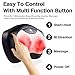 Shiatsu Neck and Back Massager - 8 Heated Rollers Kneading Massage Pillow for Shoulders, Lower Back, Calf, Legs, Foot - Relaxation Gifts for Men, Women - Shoulder and Neck Massager Present for Wife
