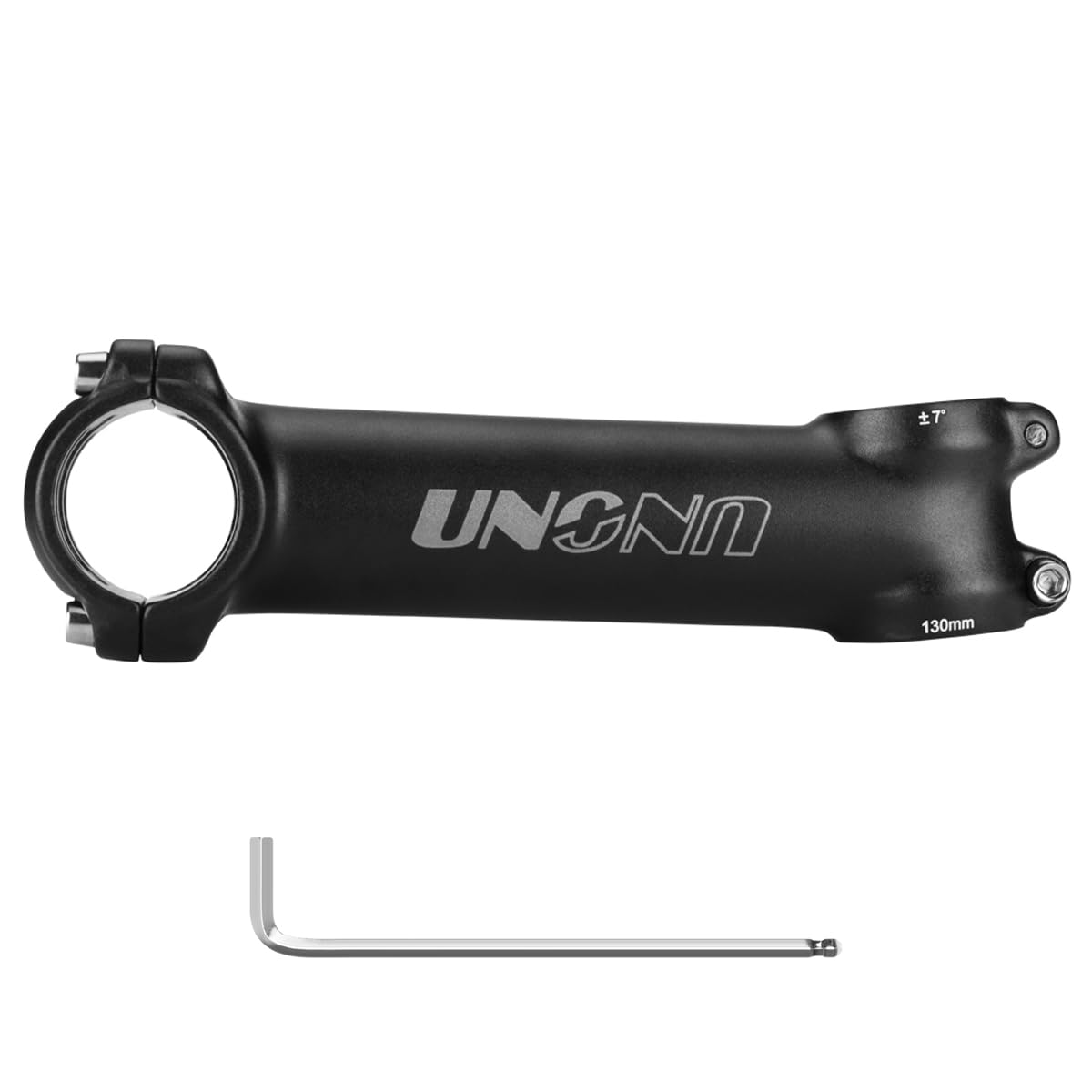 CYSKY Bike Stem 31.8mm 25.4mm MTB Stem 60/70/80/90/100/110/120/130mm 7 Degree Mountain Bike Stem Short Handlebar Stem Riser for MTB Road Bike Gravel City Bike Ebike (25.4mm Handlebar Clamp, 130mm)