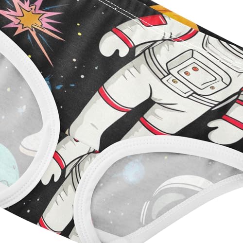 Toddler Girls Underwear 2t Cotton Panties Little Girl Funny Briefs Kids Undies Astronauts4