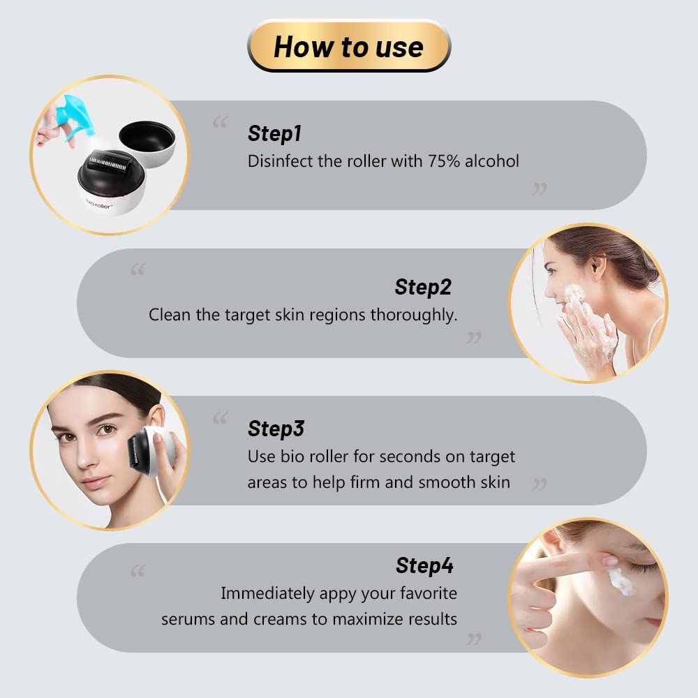 Micro Derma Roller Stamp 1200 aghi in titanio per riduzione dei pori, schiarimento della pelle e crescita dei capelli