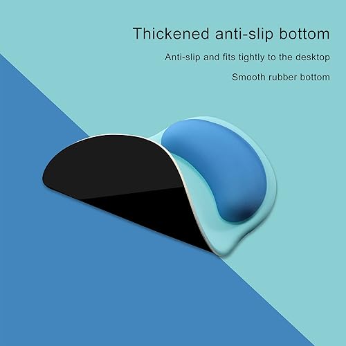 Miniatura 9 de Alfombrilla de mouse ergonómica de gel a la moda y personalizada para accesorios de escritorio de oficina, parte inferior antideslizante, cómoda