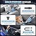 JONYJ Handheld Vacuum Cordless, 16000PA Strong Suction Hand Held Car Vacuum Cleaner, Portable Hand Vacuum Rechargeable with Multi-Nozzles & LED Light for Home, Car, Office, Pets