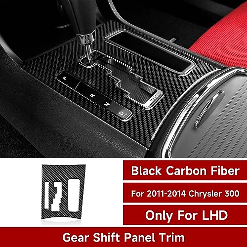 Image of Gear Shift Panel Decals Only for 2011 2012 2013 2014 Chrysler 300 / 300C / 300S / Limited /Base Accessories Carbon Fiber Stickers