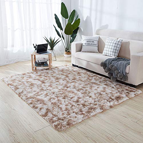 ZZenSmot Modern High Pile Durable Fluffy Rug Soft Touch Area Rugs for Living Room Bedroom Nursery Home Decor Floor Mat-D 120x160cm(47x63inch)