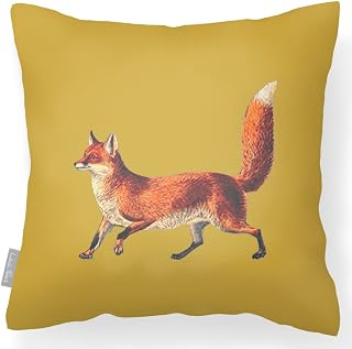 Izabela Peters Outdoor Cushions Waterproof, 43 cm, Filled Outdoor Cushion, Fox - Mustard, Garden Furniture Cushions, Outdoor Seat Cushions, Garden Chair Cushions