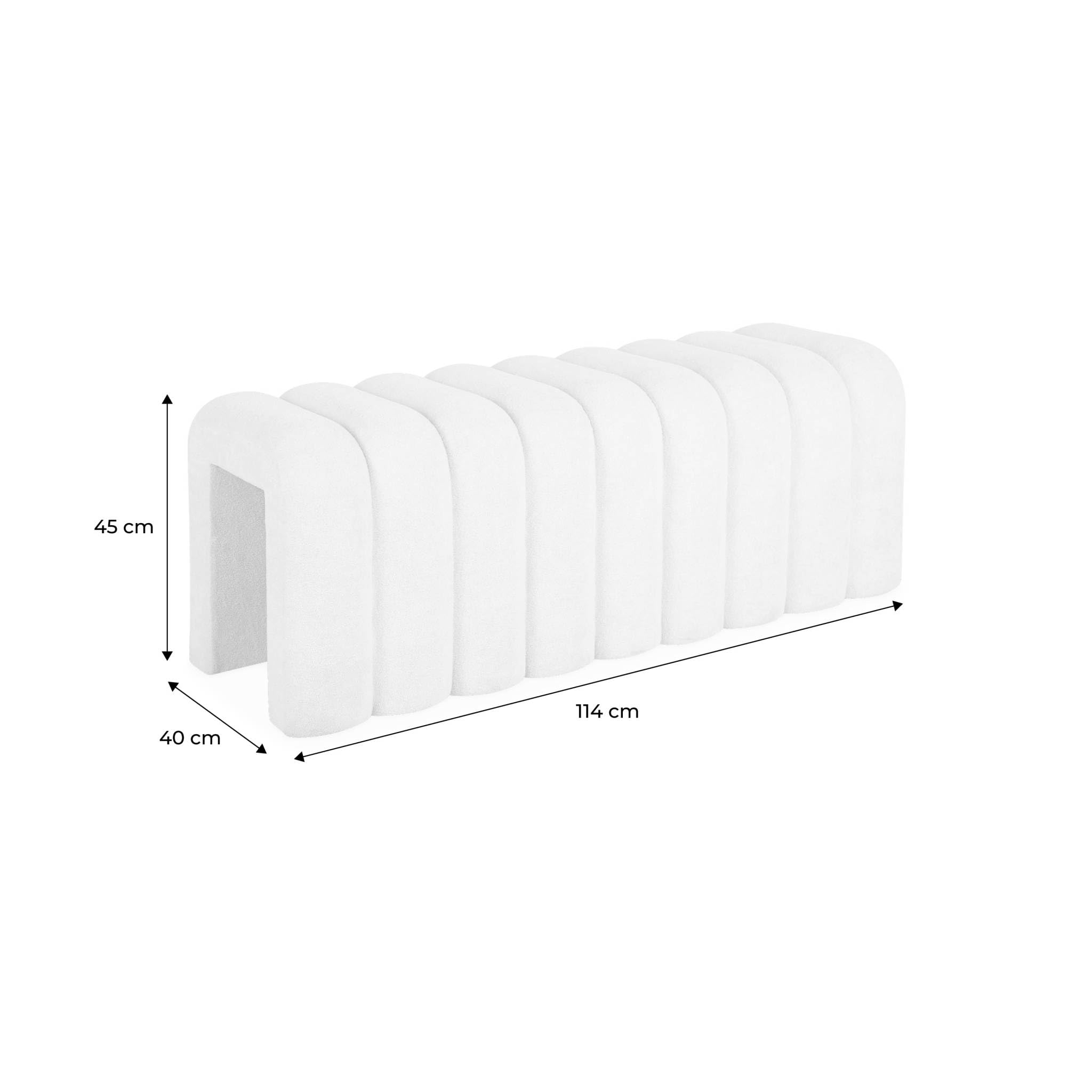 sweeek - Banc. Bout de lit Vert Contemporain en Tissu
