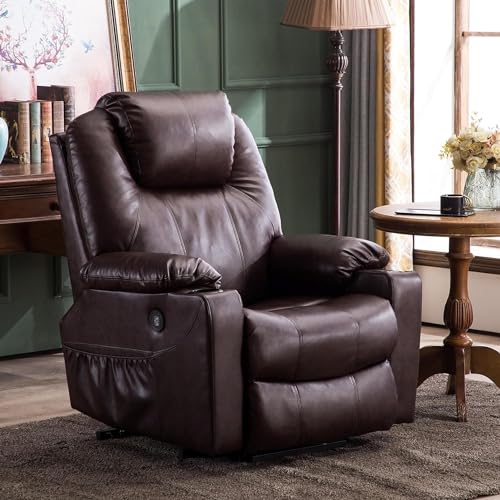 Sillón con función reclinable y piel sintética miniatura 3