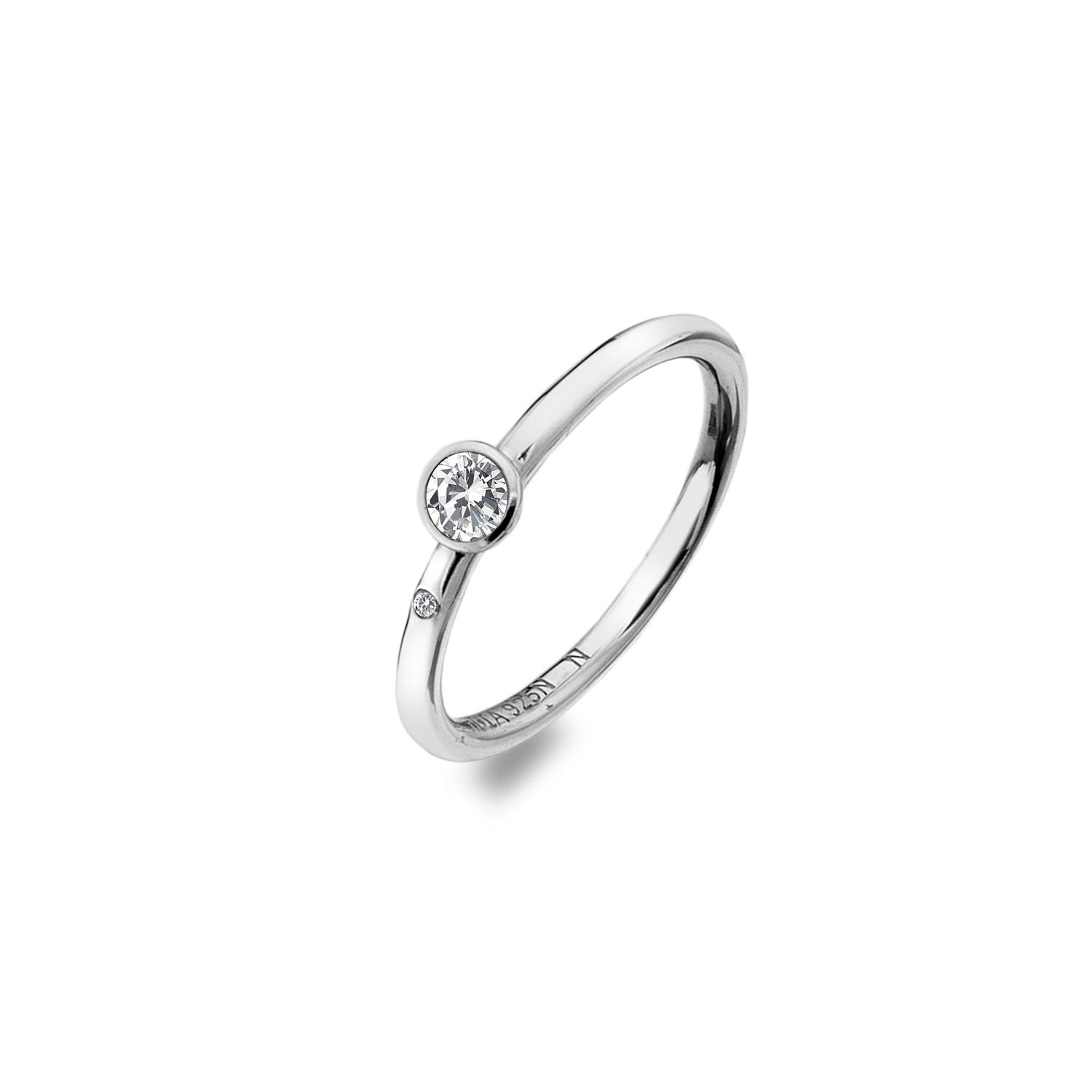 Hot Diamonds DR206 - Anello solitario con topazio bianco