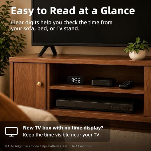 Battery Operated Small Alarm Clock: Compact Cordless Design - Image 5
