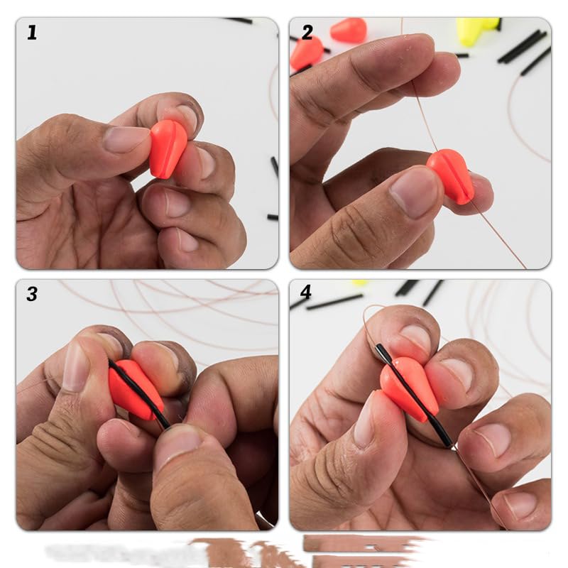 Set de 5 Boyas de Pesca en Espuma EVA de 3 Colores miniatura 5