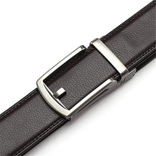 Andongnywell Men's belt Leather Ratchet Dress Belts with Buckle Adjustable Waist Cinch Waist band Waist Strap3