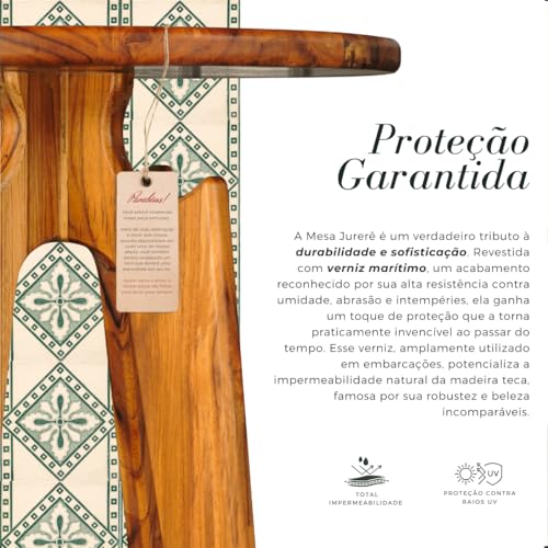 Mesa de Canto para Sala e Quarto - Cabeceira Minimalista de Alto Padrão, Madeira Teca Estilo Rústico