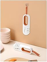 مسن سكاكين من الفولاذ المقاوم للصدأ - أداة منزلية متعددة الوظائف لشحذ السكاكين والمقصات وأدوات المطبخ، عملية سريعة من 3 مراحل، تصميم مدمج باللون البرتقالي، سهل التنظيف