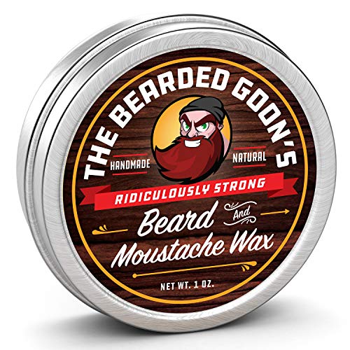 Ridiculously Strong Mustache and Beard Wax for Men | All Day Style Control to Tame Facial Hair | All Natural Handlebar Moustache Wax – 1oz (30ml)