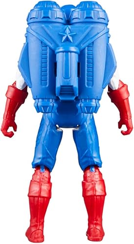 Miniatura 10 de Marvel Epic Hero Series Battle Gear - Figura de acción del Capitán América, 4 pulgadas, juguetes de superhéroes de los Vengadores para niños a