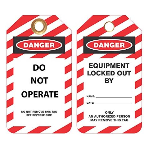 ZING 7343 Danger Lockout Tags Cover