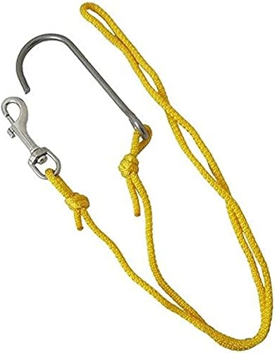 Scuba Choice Buceo Reef Dri' Gancho con línea de 45" y clip de acero inoxidable