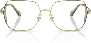 Coach HC5165D Prescription Eyewear Frames, Shiny Light Gold/Demo Lens, 53 mm