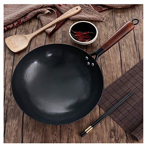 Wok de Hierro Fundido Pre-sazonado de 34cm miniatura 4