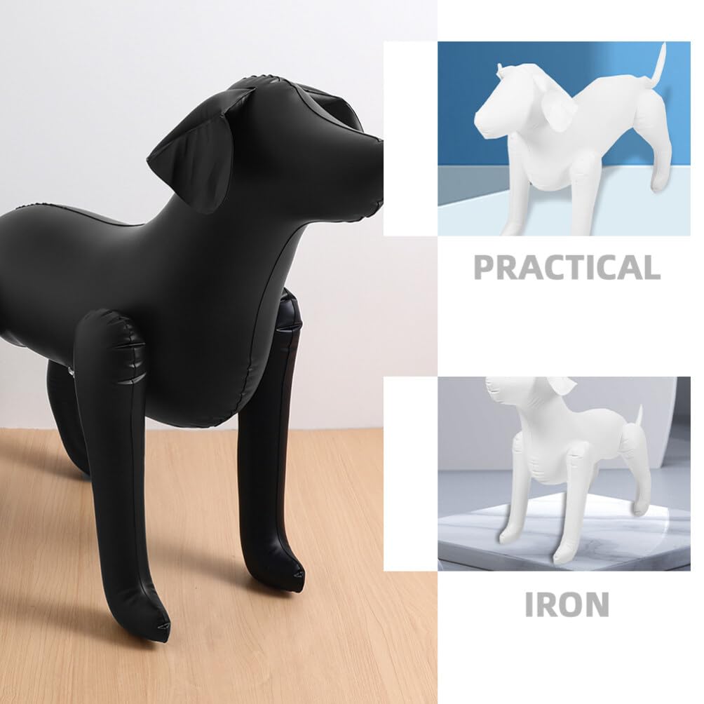 Happyyami Lot De 2 Mannequins Gonflables pour Chiens Debout 31.50X22.05X11.42 Pouces Mannequin pour Chien Présentoir Vêtements pour Chiens Modèle D'Affichage pour Animalerie