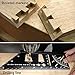 Aluminum Alloy Woodworking Square Size Measure Ruler - 3D Mitre Angle Measuring Template Tool - Carpenter's Layout Ruler Gauge Woodworking Accessories - Gifts for Men Dad Father Husband