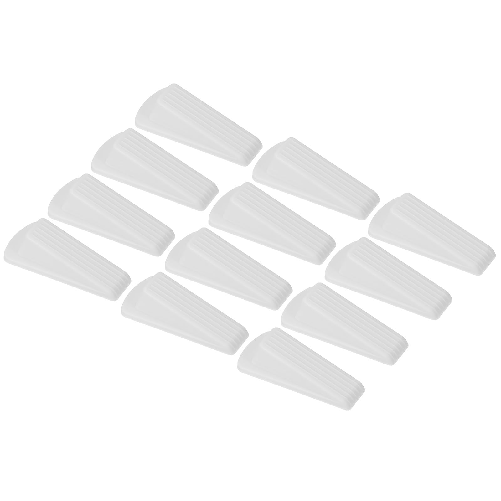 PATIKIL Door Stoppers for Bottom of Door 12 Pack Sturdy Stackable Rubber Door Stopper Wedge for Tile Concrete Carpet Wood Heavy Duty Door