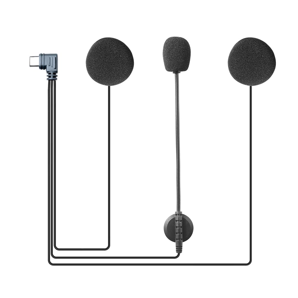 EJEAS Helmet Bluetooth Headset Headphone Accessory with Noise Cancellation Specially for V6PRO Motorcycle Helmet Bluetooth Intercom-image-10