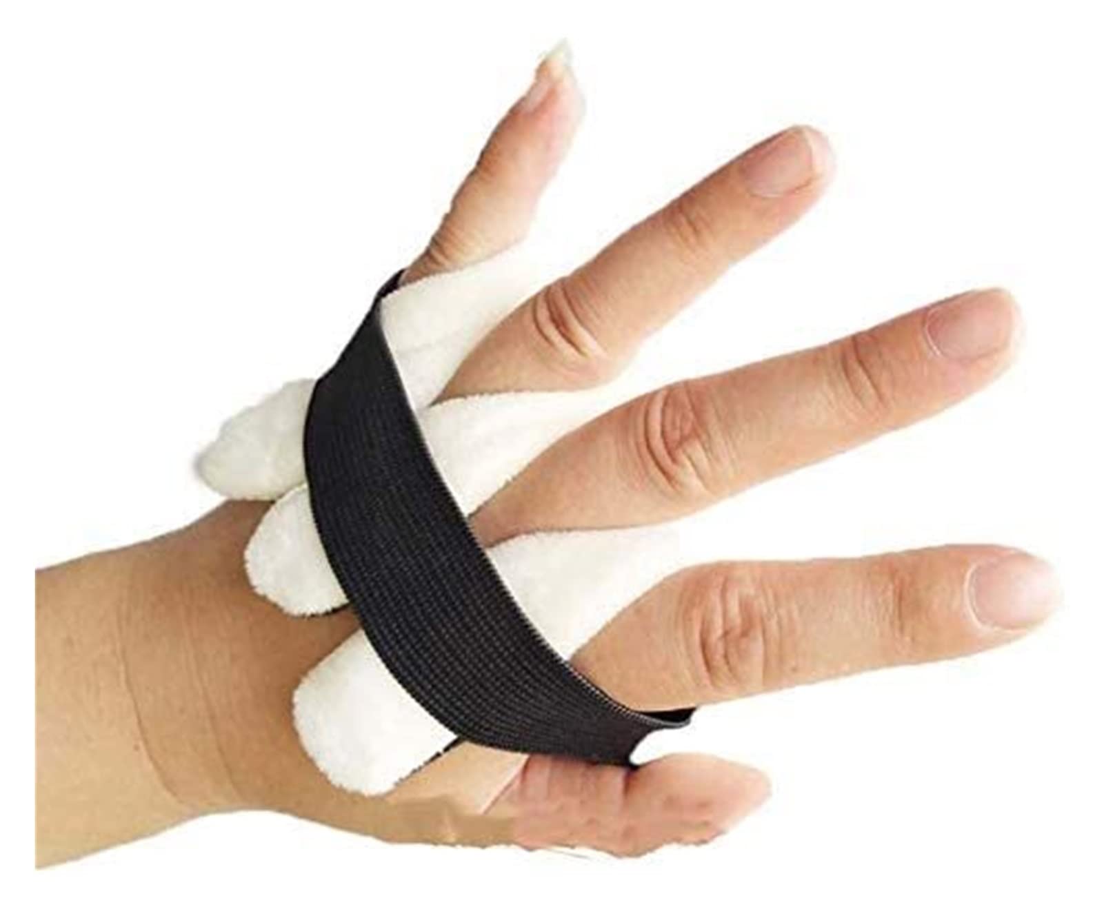 Corrector de juanetes Protector separador de dedos Separador de dedos Cono de rehabilitación de dedos con separador de dedos, dedos separados de algodón, ayuda para manos y dedos para contracturas y