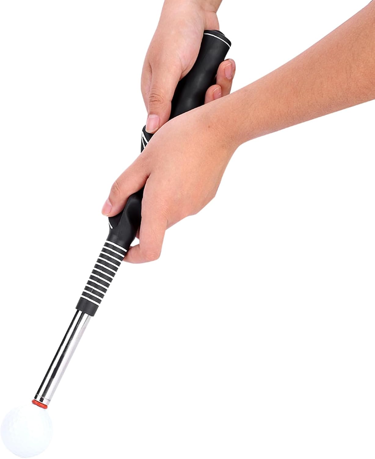 Retractable Golf Swing Training Aid, Swing Grip Trainer with Telescopic - Enhance Swing Control & Strength - for Beginners - Training Aid for Right & Left Handed Golfers