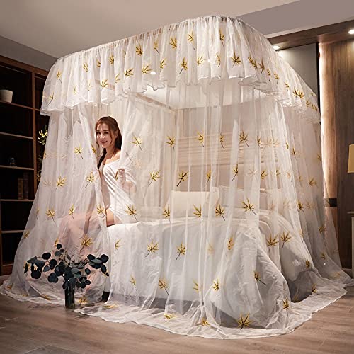 Moustiquaire lit double baldaquin de lit princesse rideau de literie haut de gamme