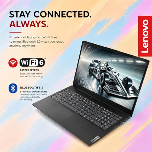 Image of Lenovo V15 Business Laptop 2026 Edition, AMD Ryzen 3 7000-Series(Beat i7-1065G7), 15.6 inch FHD Display, 16GB DDR5 RAM, 256GB NVMe SSD, Wi-Fi 6, RJ-45, Dolby Audio, Windows 11 Pro