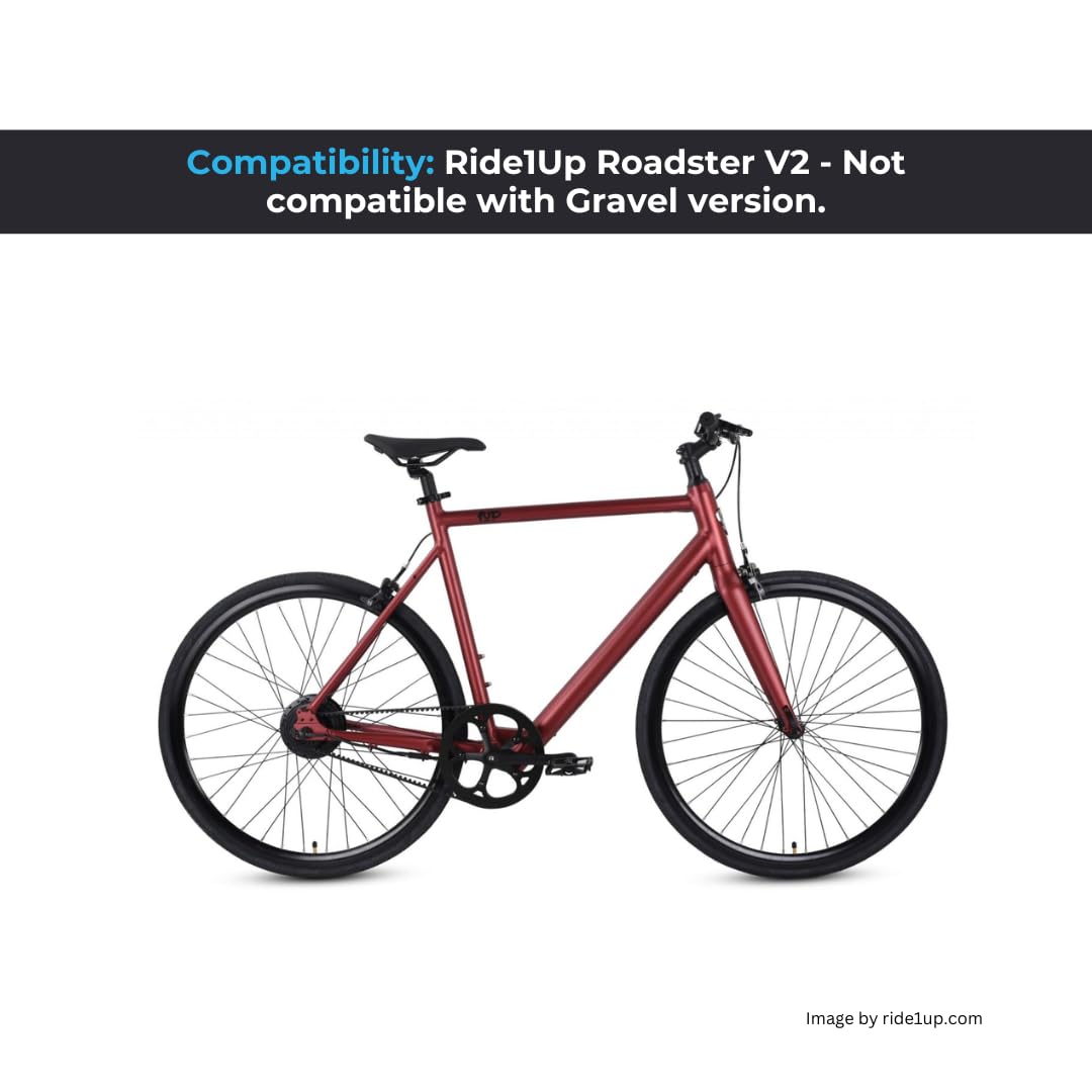 Ride1up Roadster V2 Belts | Electric Bike 64/20T Belt | Single Speed Toptrans Belt 1287-11M | Ideal for Single Speed Drive | Electric Bike Accessories Made by Momentum Boards