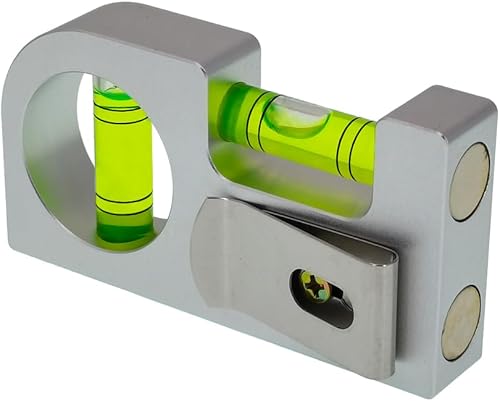 Aleación de aluminio sólido Mini regla de nivel portátil mini medidor de burbuja de nivel con función magnética instalación de soporte de TV (verde