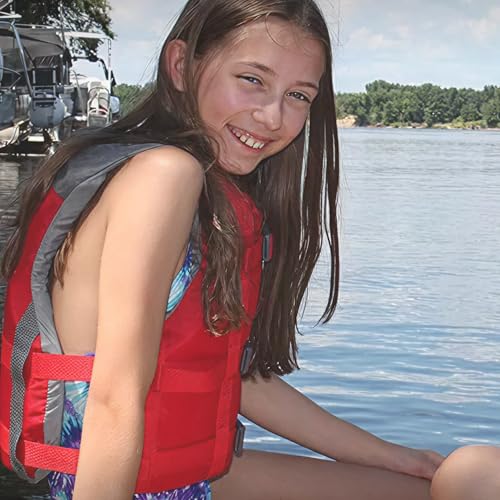 Image of Stohlquist Fit Youth Life Jacket - Coast Guard Approved, High Mobility PFD, Buoyancy Foam, Fully Adjustable for Children Around 75-125 lbs