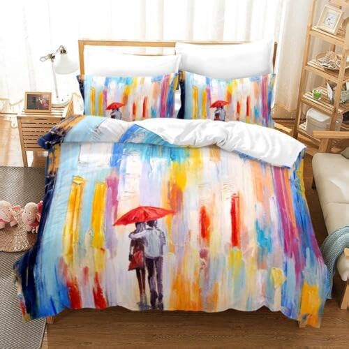 Cadeau personnalisé personnalisé enfant : parure housse de couette 90x190 bleue