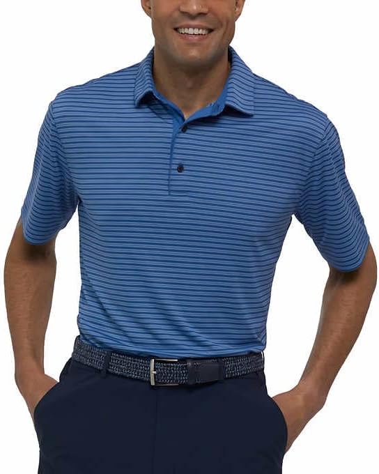 Greg Norman Men's Performance Golf Polo, Infinity, XX-Large
