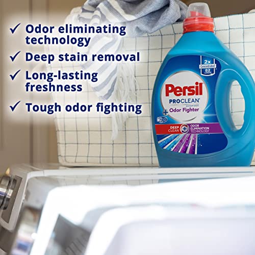 Persil Laundry Detergent Liquid, Odor Fighter With Odor Elimination Technology, High Efficiency (He), 2X Concentrated, 82 Loads #TOP4