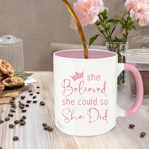 Taza de café cerámica para graduación 12 oz multicolor miniatura 3
